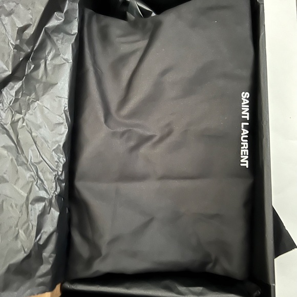 SAINT LAURENT Low Cut ALPHA SIGMA Sneakers White Size 44 - Picture 13 of 14